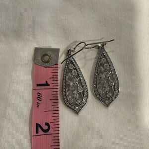 Elegant Silver Teardrop Earrings